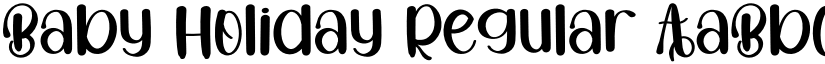 Baby Holiday Regular font
