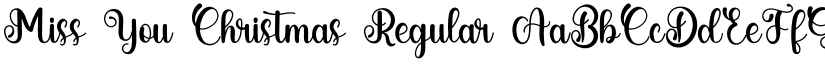 Miss You Christmas Regular font