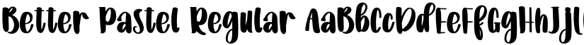 Better Pastel Regular font