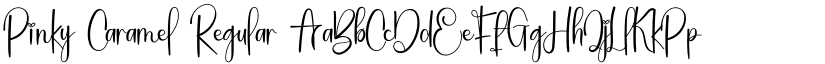 Pinky Caramel Regular font