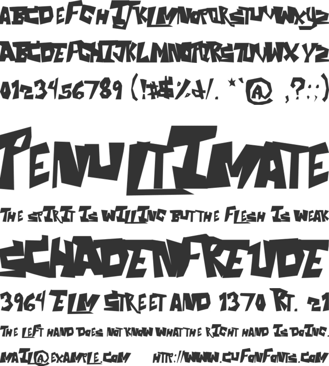 The Aquabats! font preview