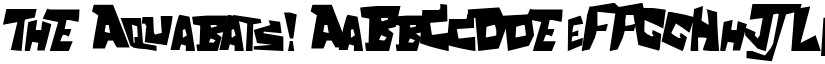 ThE Aquabats! font