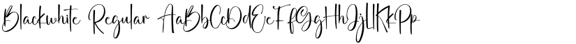Blackwhite Regular font