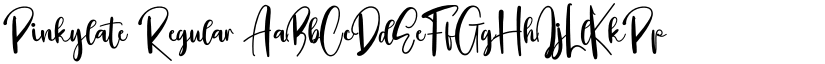 Pinkylate Regular font
