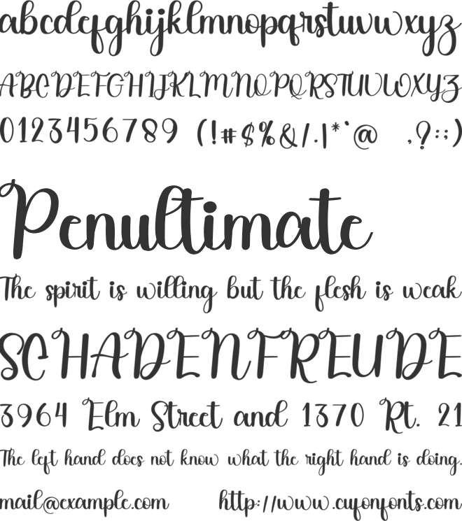 Farmwork font preview