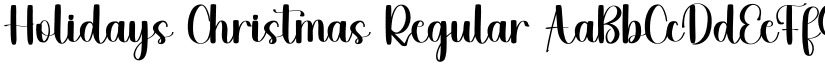 Holidays Christmas Regular font