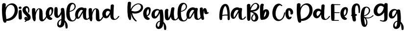 Disneyland Regular font