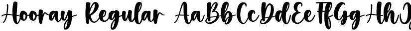 Hooray Regular font