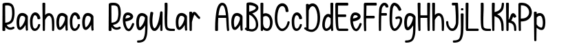 Rachaca Regular font