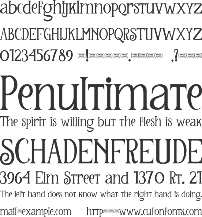 Semur Free Trial font preview