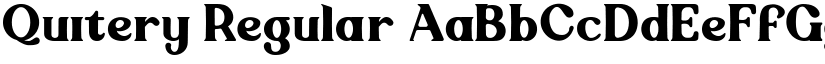 Quitery Regular font