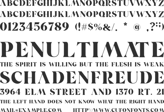 rogueforever font preview