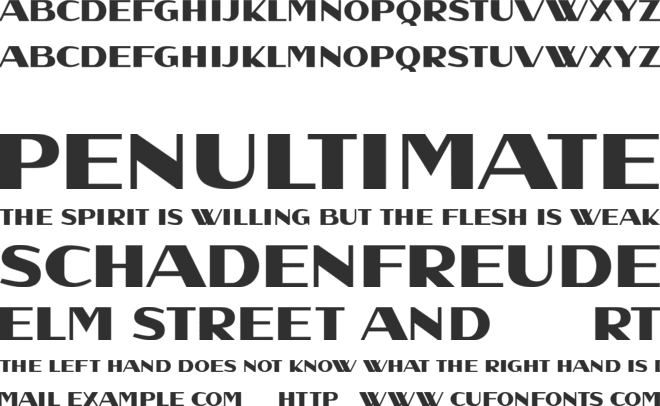 Nation font preview