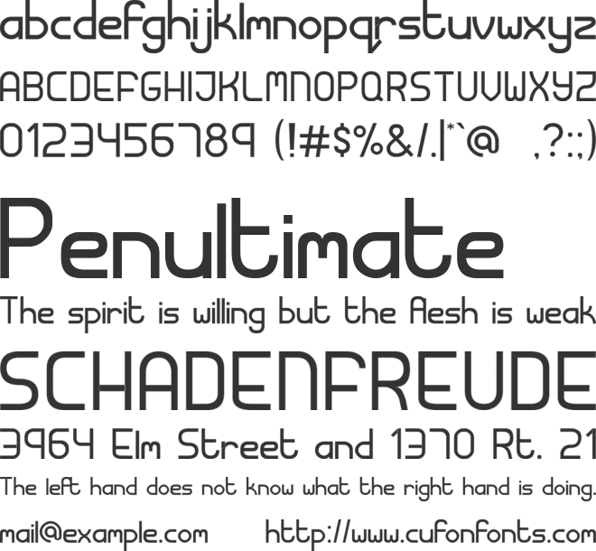 Moonwalk font preview