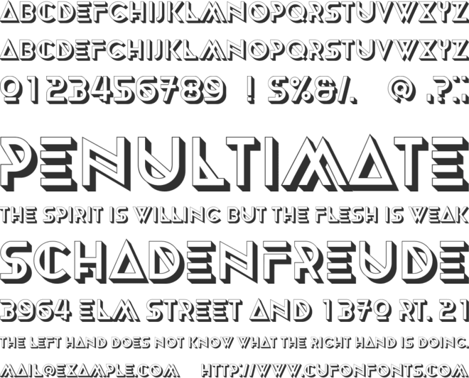 Placed font preview