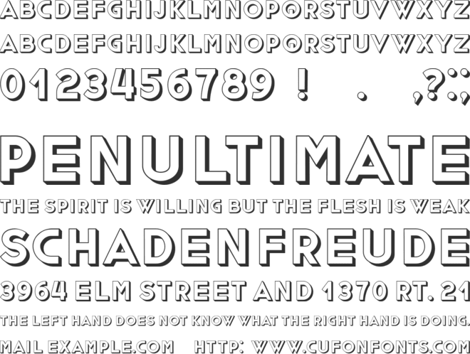 Spray font preview