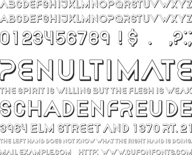 Chester font preview