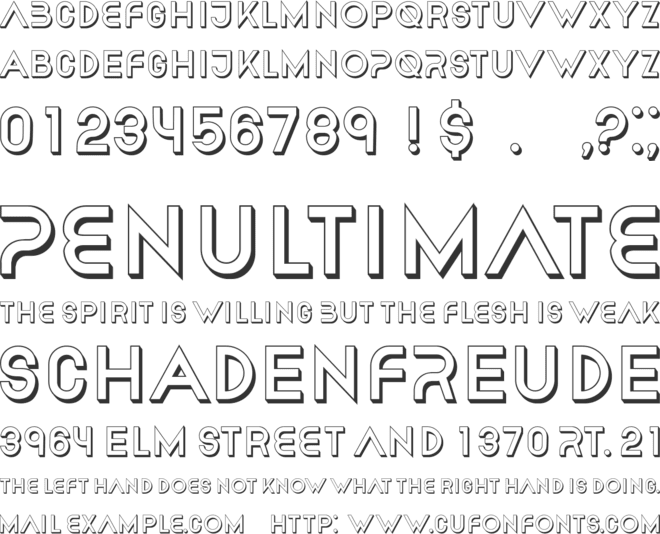 Chester font preview