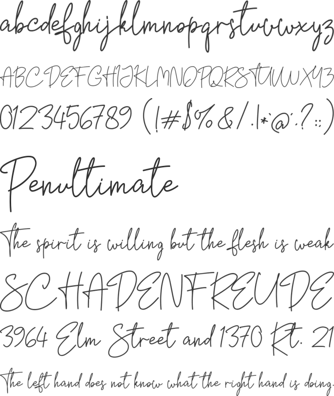 Qitt Chesta font preview