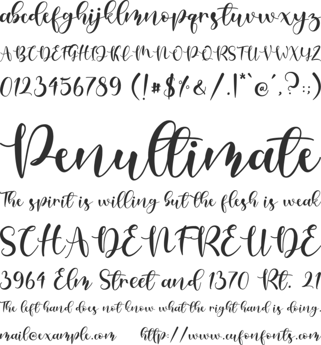 Love Lady - Personal Use font preview