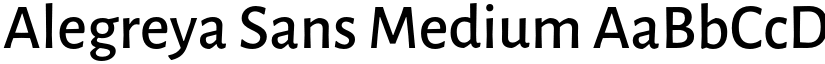 Alegreya Sans Medium font