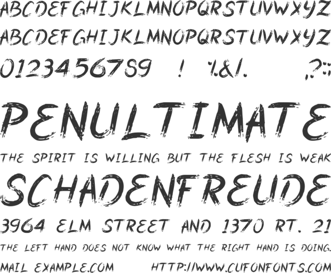 Baruiki font preview