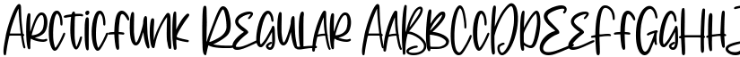 Arcticfunk Regular font