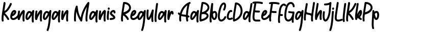 Kenangan Manis Regular font