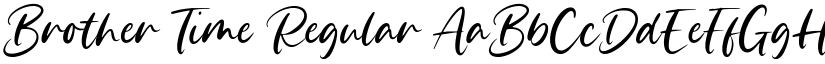 Brother Time Regular font