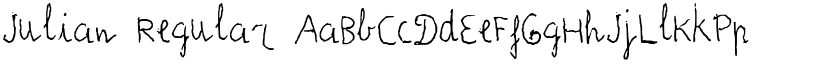 Julian Regular font
