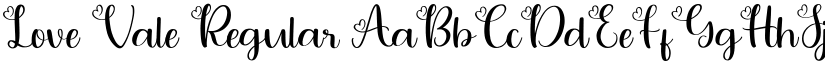 Love Vale Regular font