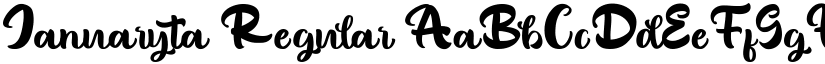 Januaryta Regular font