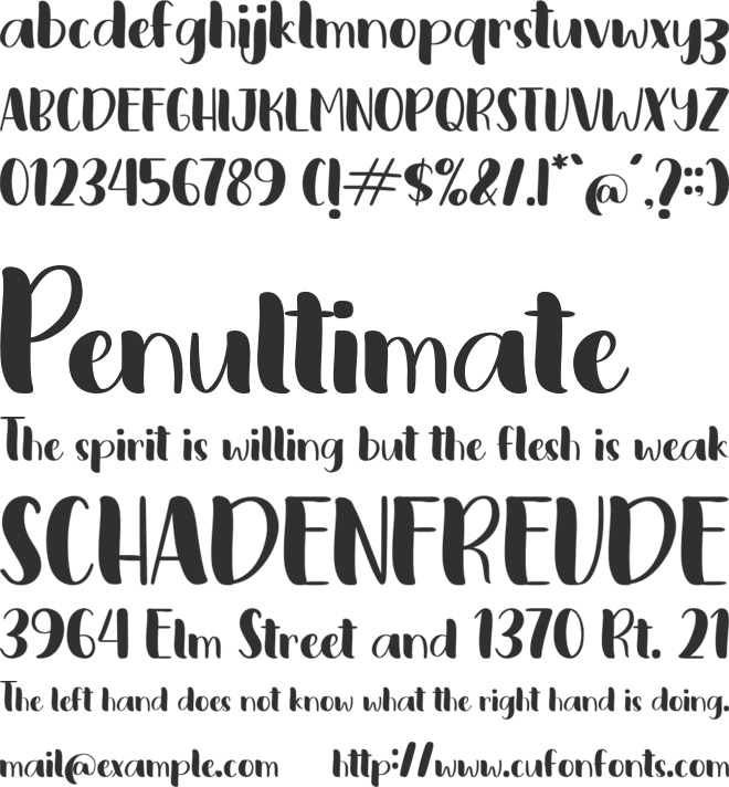 posting font preview