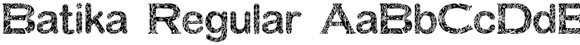 Batika Regular font
