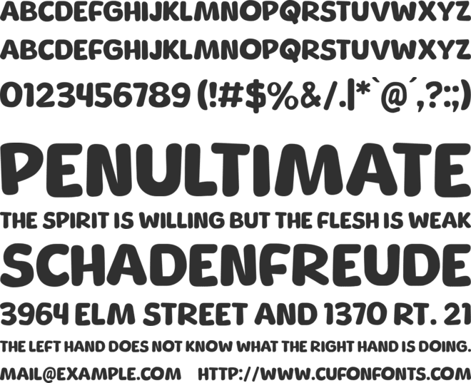 Grisly Beast font preview