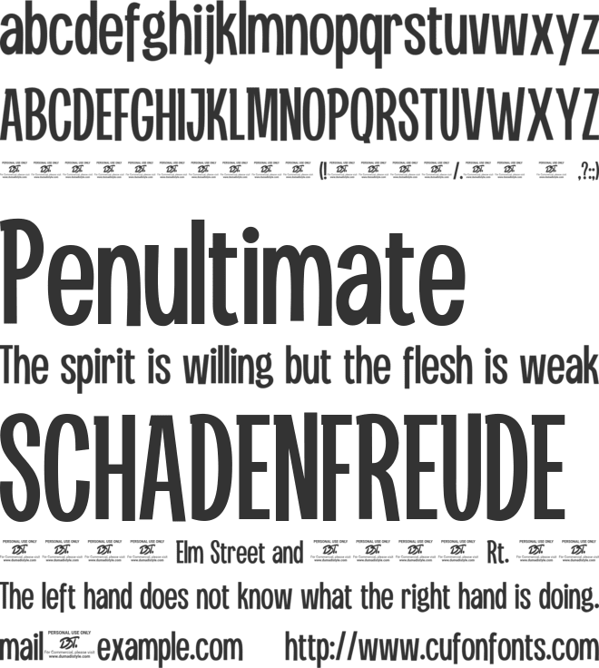 Hegaris font preview