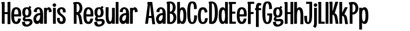 Hegaris Regular font