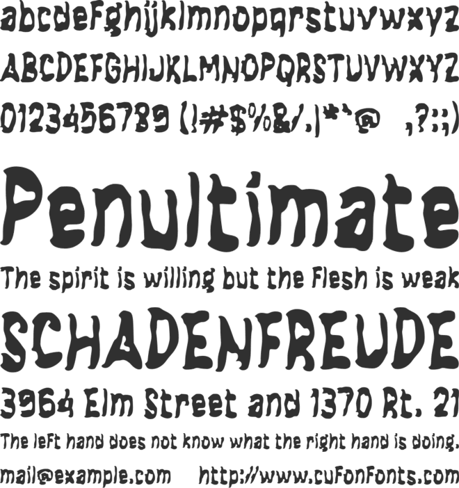 f Friges font preview