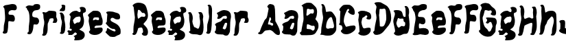 f Friges Regular font