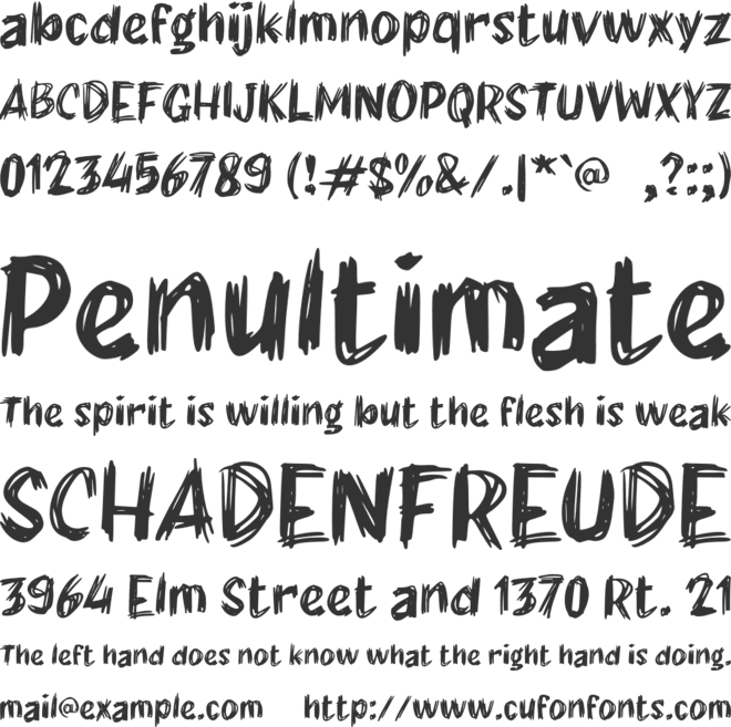 f Far Alone font preview