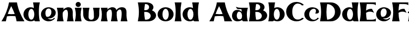 Adenium Bold font