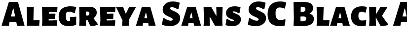 Alegreya Sans SC Black font