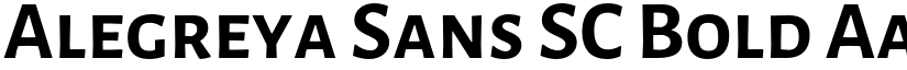 Alegreya Sans SC Bold font