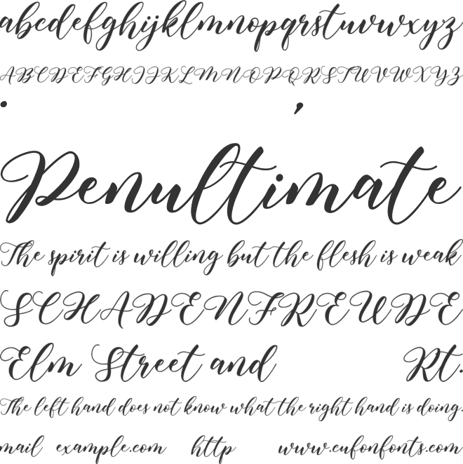 Harmonie font preview