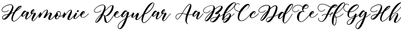 Harmonie Regular font