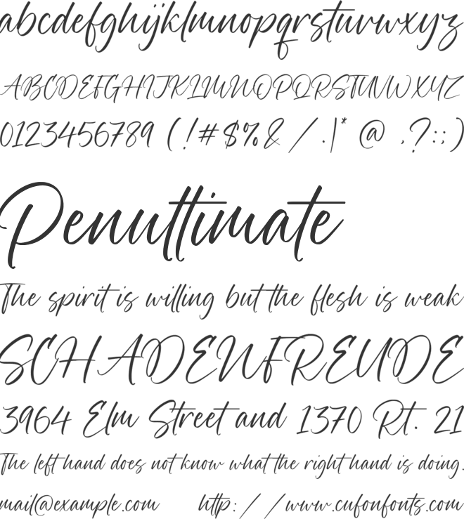 Ballistone font preview