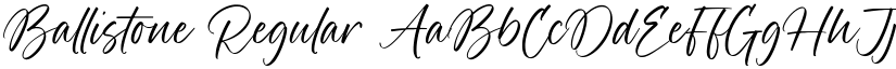 Ballistone Regular font