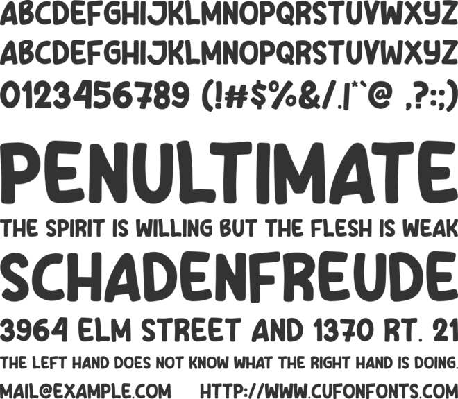 Sugar Snow font preview