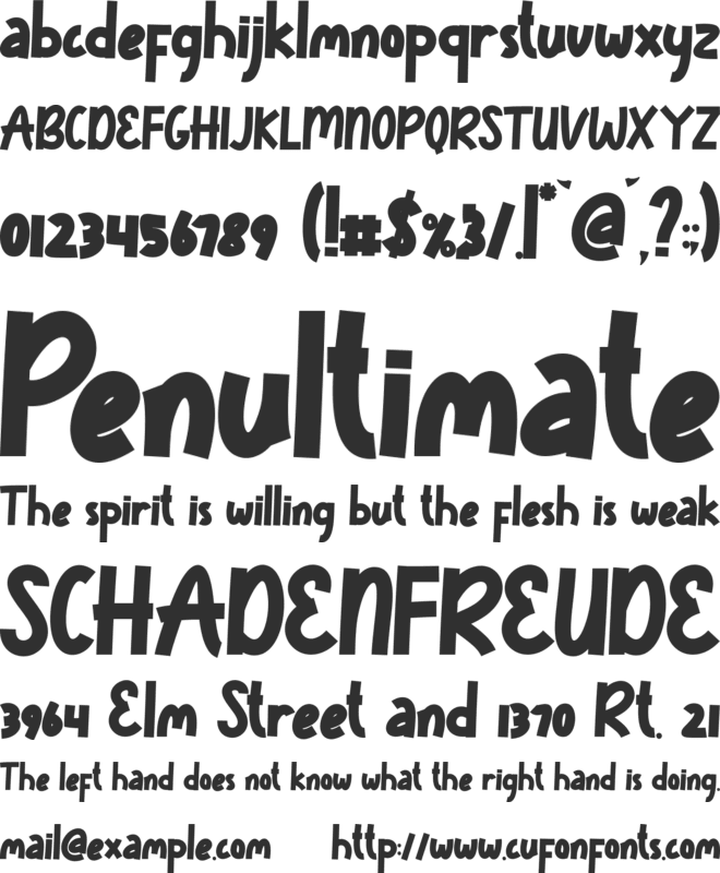 Winter Style font preview