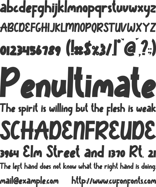 Winter Style font preview